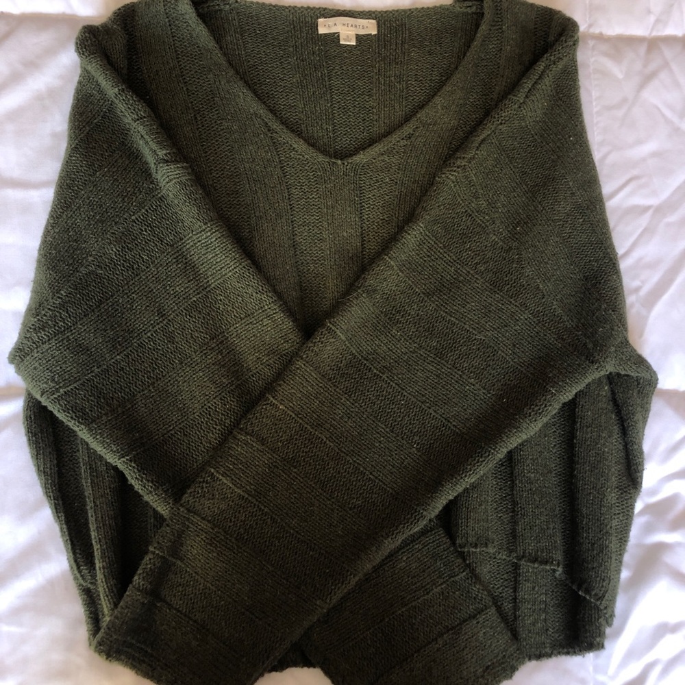 LA Hearts Lightweight Dolman Pullover Sweater